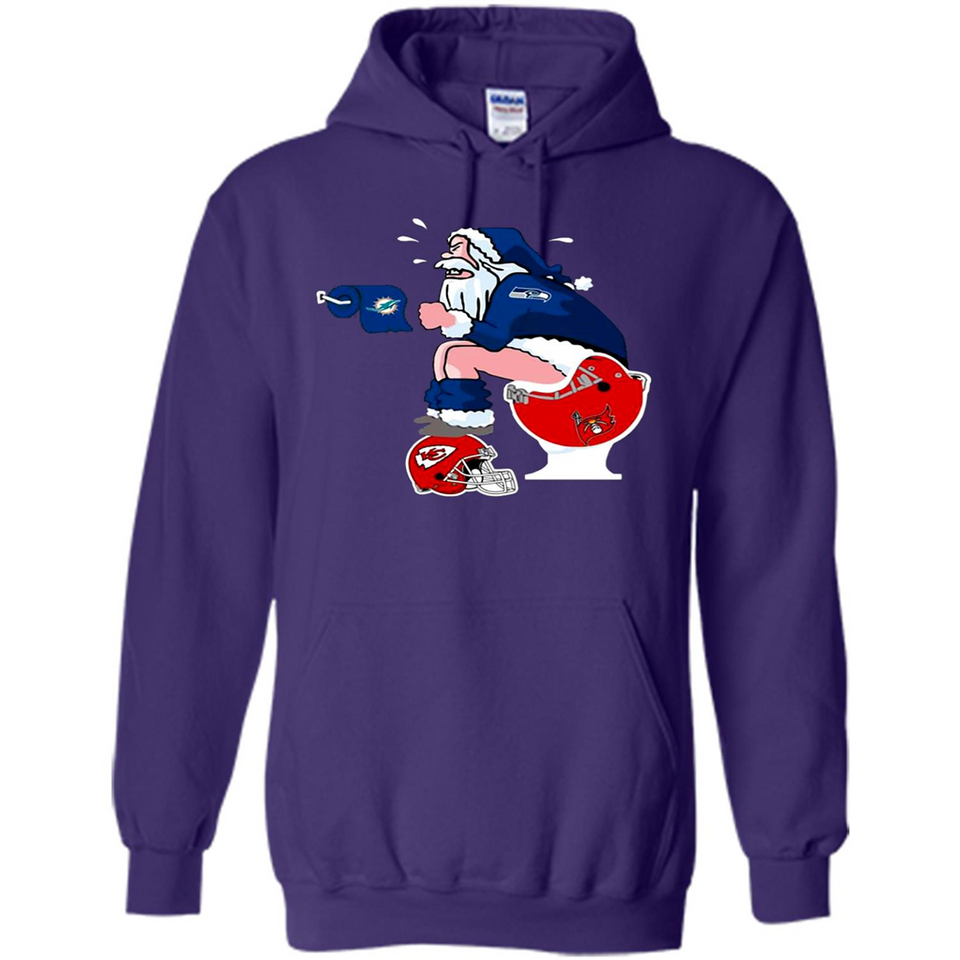 Seattle Seahawks Santa Claus Toilet
