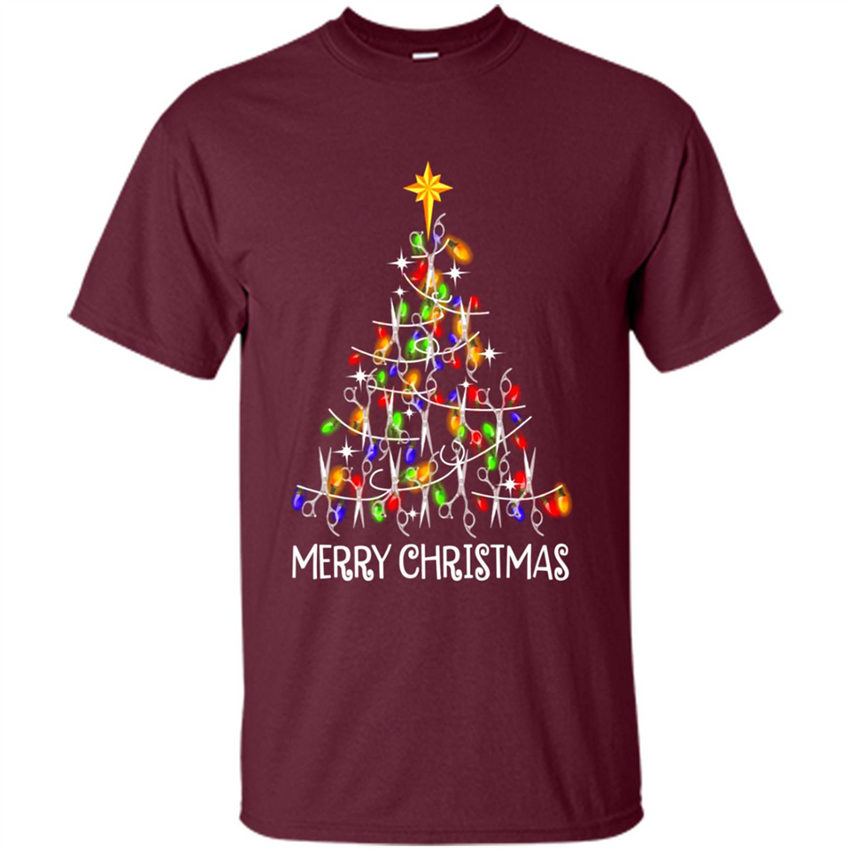 Hairstylist Merry Christmas Hairstylist Scissors Christmas Tree PING PONG