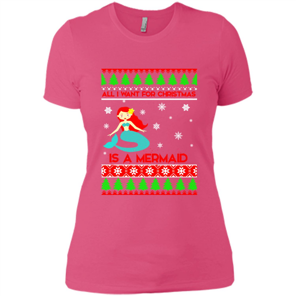 All I Want For Christmas Is A Mermaid ugly PINGPONG