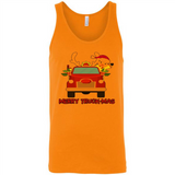 Merry Truck-Mas Christmas Fire Truck Cute Reindeer Sporty - Canvas Unisex Tank