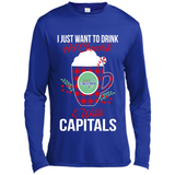 I Just Want To Drink Hot Chocolate & Watch Washington Capitals Ugly Christmas Sweater PINGPONG