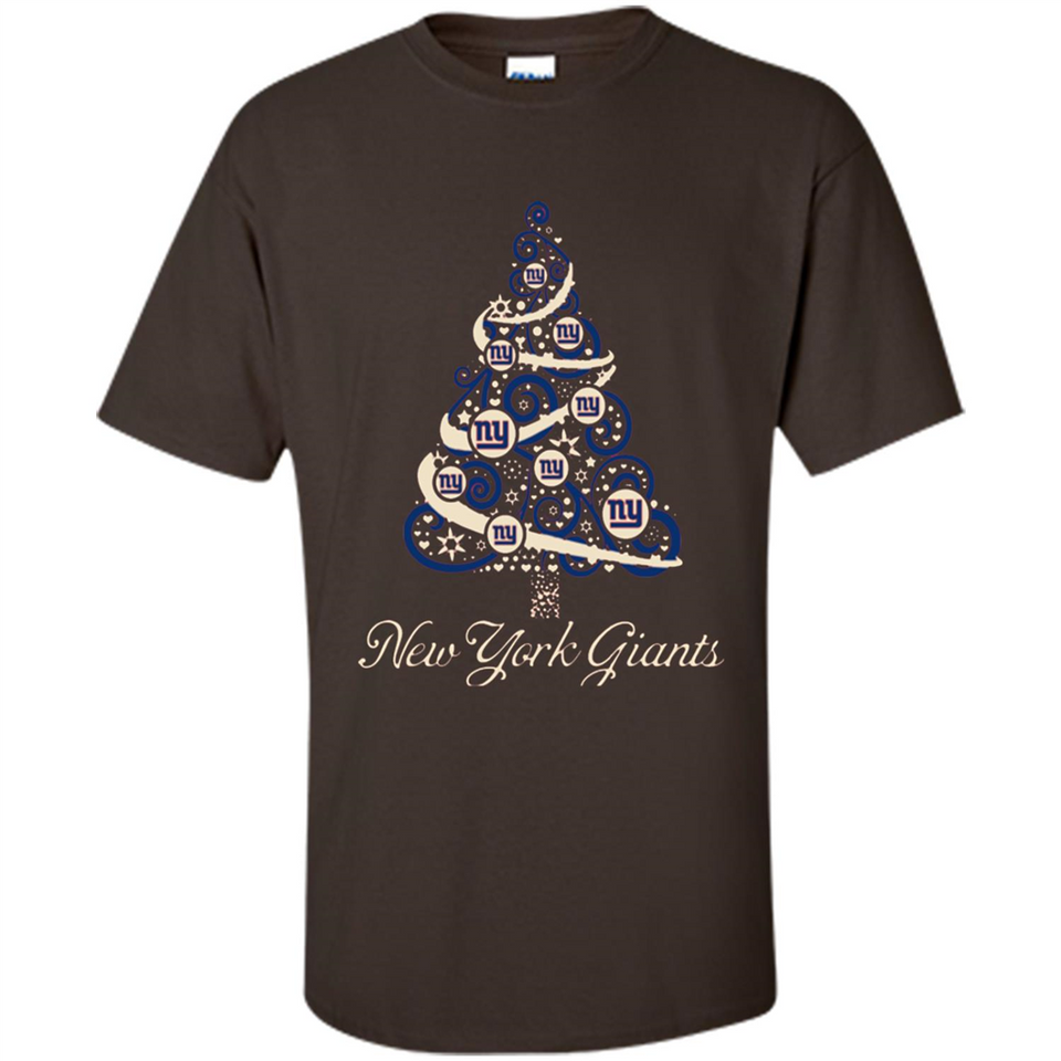 New York Giants NFL Football Team Logo Christmas Tree T-Shirt - Shirt