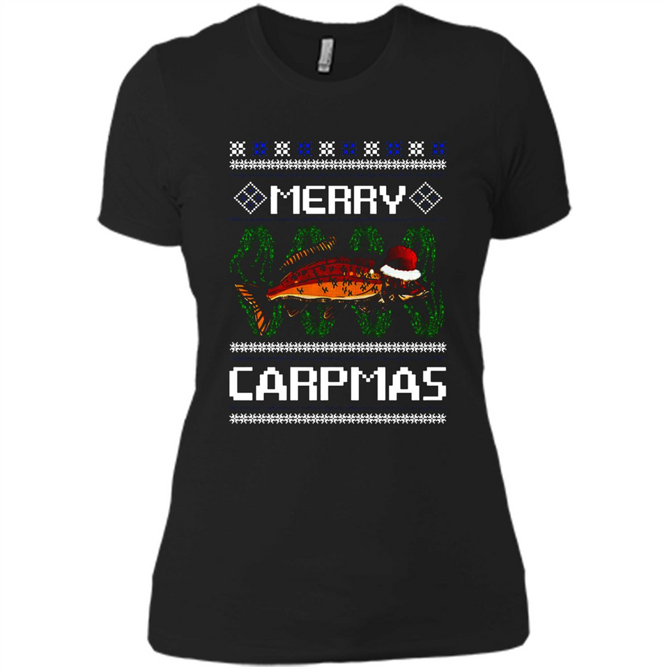 Santa Claus Carpmas Merry Carpmas Christmas Sweater PINGPONG - Ladies' Boyfriend T-Shirt
