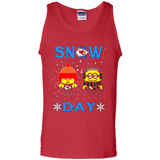 Snow Day Shirt For Kansas City Chiefs Vs Minion Fans Cotton pingpong