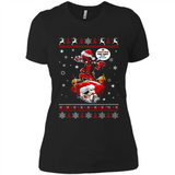 No Christmas for You – Deadpool Santa Claus Ugly Sweater - Ladies' Boyfriend T-Shirt