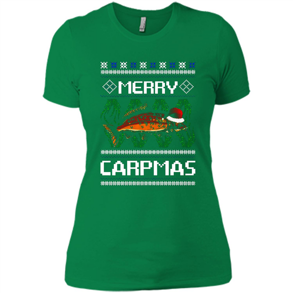 Santa Claus Carpmas Merry Carpmas Christmas Sweater PINGPONG - Ladies' Boyfriend T-Shirt
