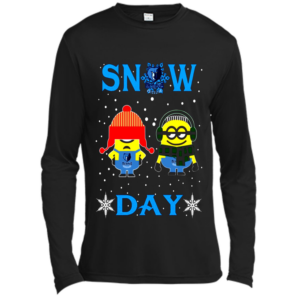 Snow Day Shirt For Memphis Grizzlies Vs Minion Fans pingpong