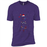 Doberman Santa Lights Christmas Dog Xmas Sweatshirt - Premium Short Sleeve T-Shirt