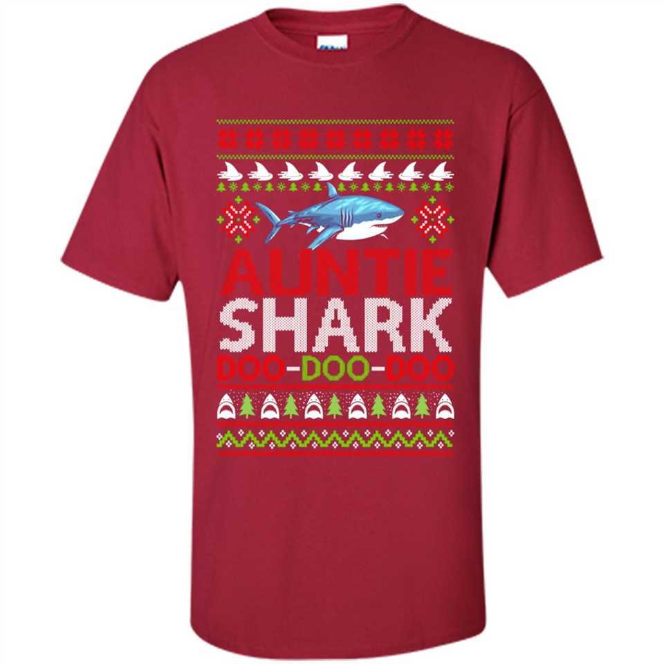 Auntie shark Doo Doo Doo Christmas - Shirt
