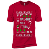 Naughty Nice I Tried Christmas sweatshirt PINGPONG