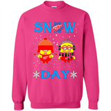 Snow Day Shirt For Detroit Red Wings Vs Minion Fans pingpong