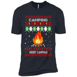 Merry Campmas Ugly Christmas - Premium Short Sleeve T-Shirt