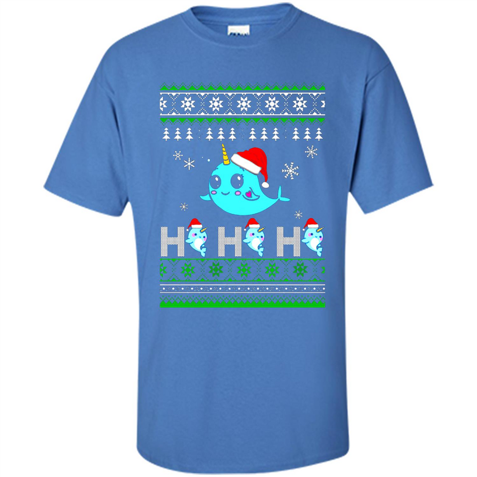 Narwhal christmas sweatshirt hoodie long PINGPONG - Shirt
