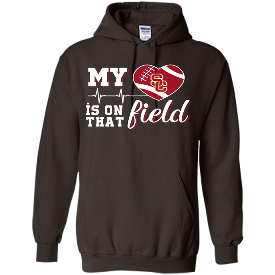 USC Trojans Football My Heart is on that Field - Hoodie