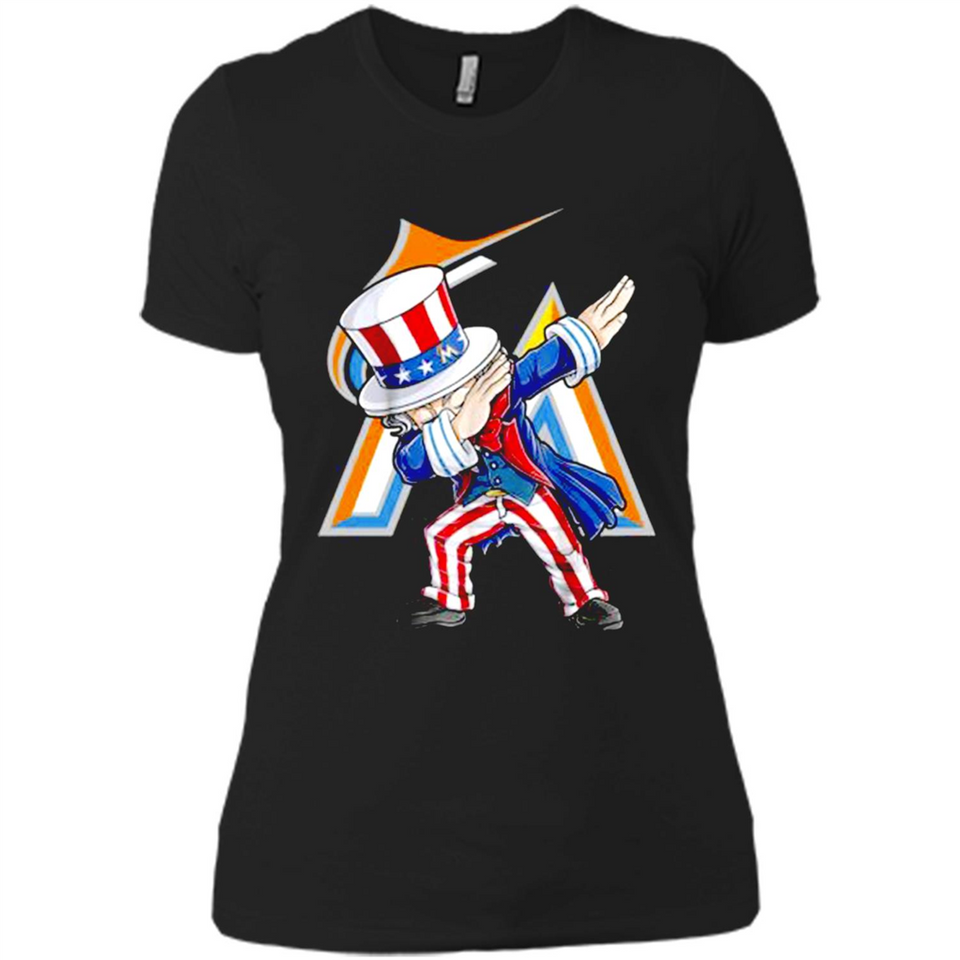 MLB MIAMI MARLINS UNCLE SAM DABBING INDEPENDENCE DAY