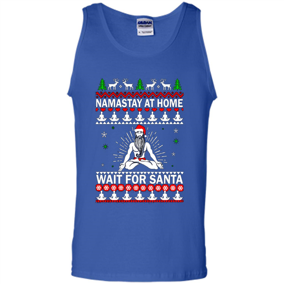 Namastay at home and wait for Santa Christmas sweatshirt PINGPONG