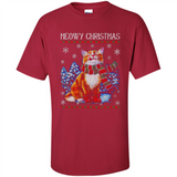 Christmas Ugly Sweater Cat With Christmas Meowy Chritstmas - Shirt