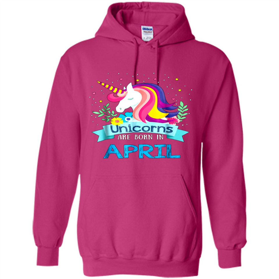 Unicorns are born in April Birthday Rainbow Gift Custom Ultra Cotton