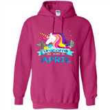 Unicorns are born in April Birthday Rainbow Gift Custom Ultra Cotton