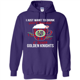 I Just Want To Drink Hot Chocolate & Watch Vegas Golden Knights Ugly Christmas Sweater PINGPONG