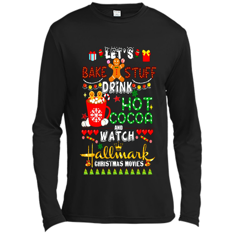 Let's Bake Stuff Drink Hot Cocoa Hallmark-Christmas Movies Sweatshirt PINGPONG
