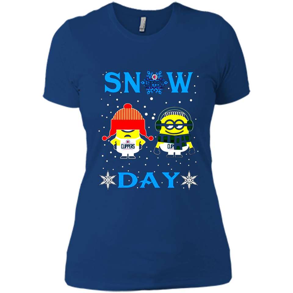 Snow Day Shirt For La Clippers Vs Minion Fans pingpong