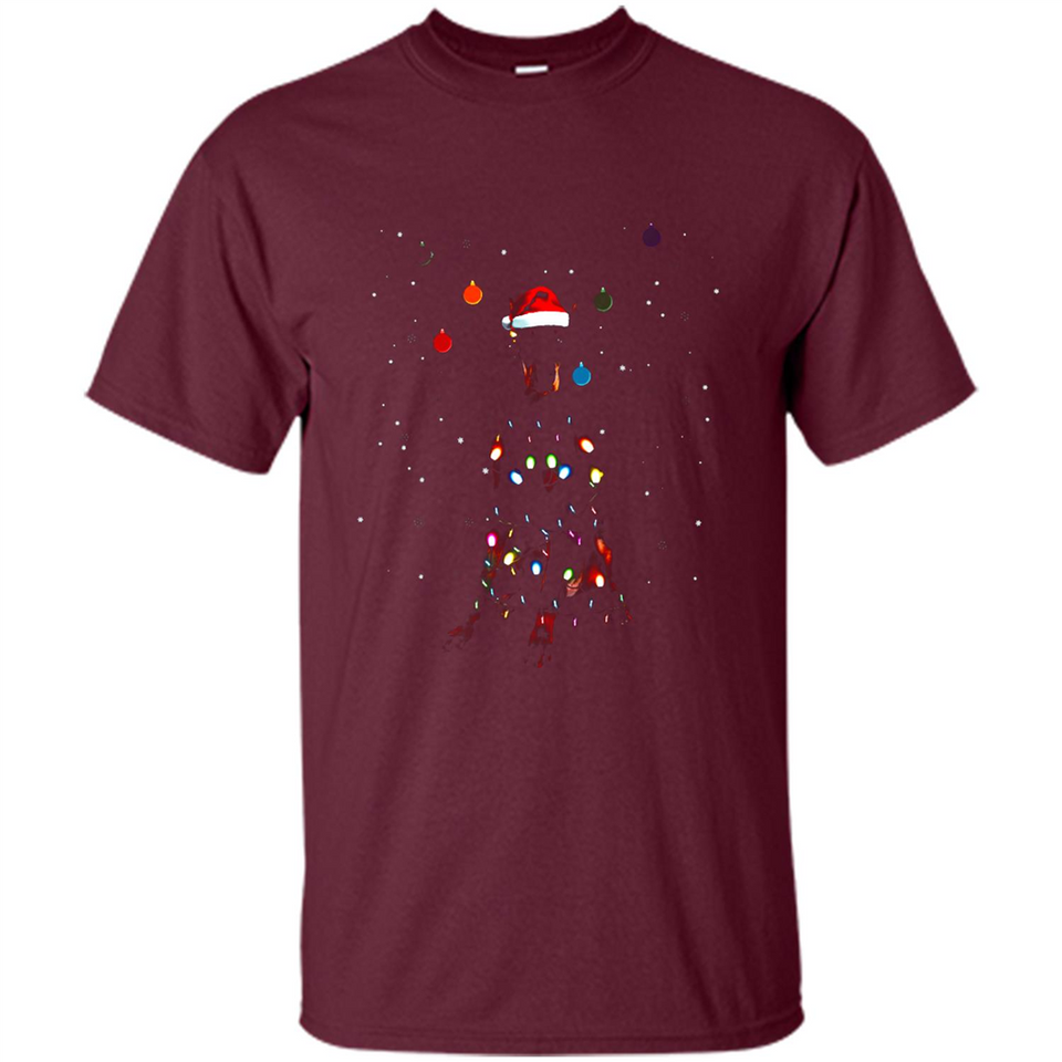 Doberman Santa Lights Christmas Dog Xmas Sweatshirt - Shirt