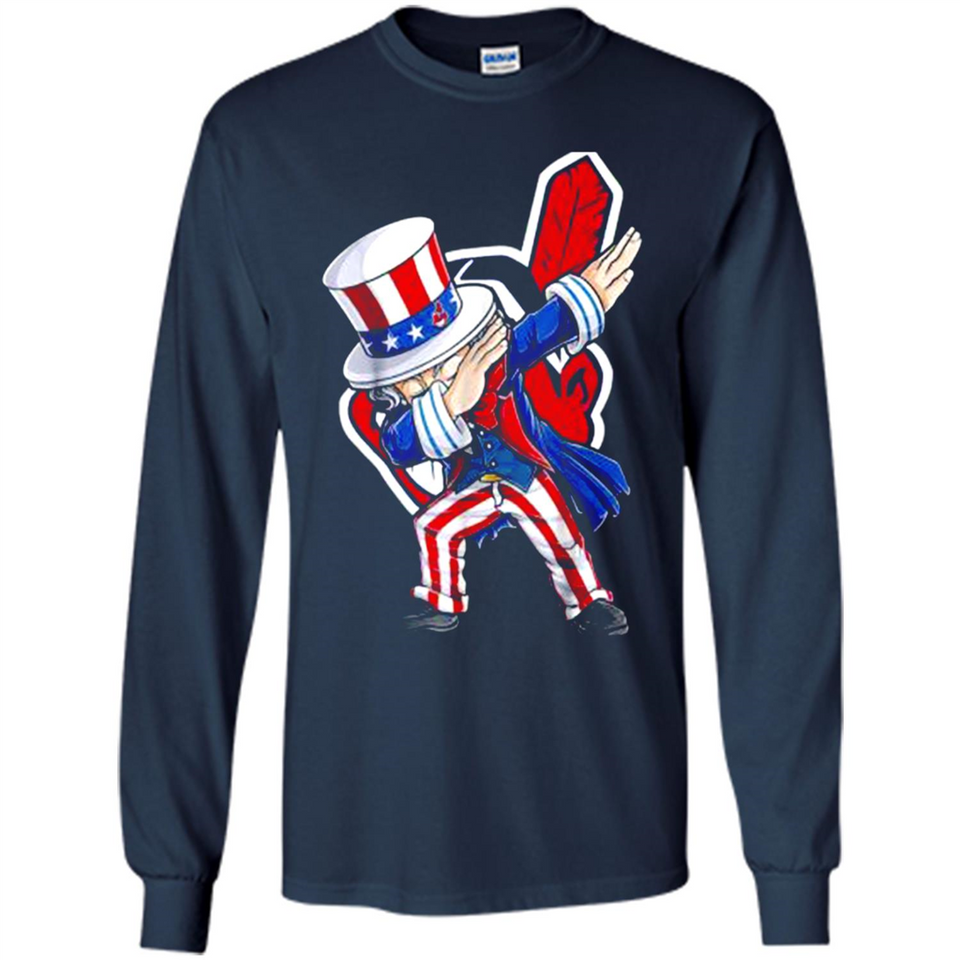 MLB CLEVELAND INDIANS UNCLE SAM DABBING INDEPENDENCE DAY