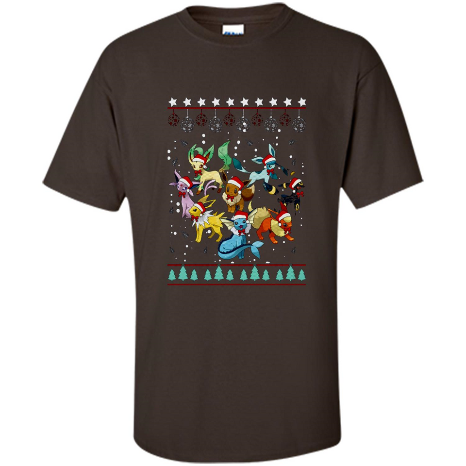 Pokemon Eeveelutions Ugly Christmas Sweater Perfect Christmas PINGPONG