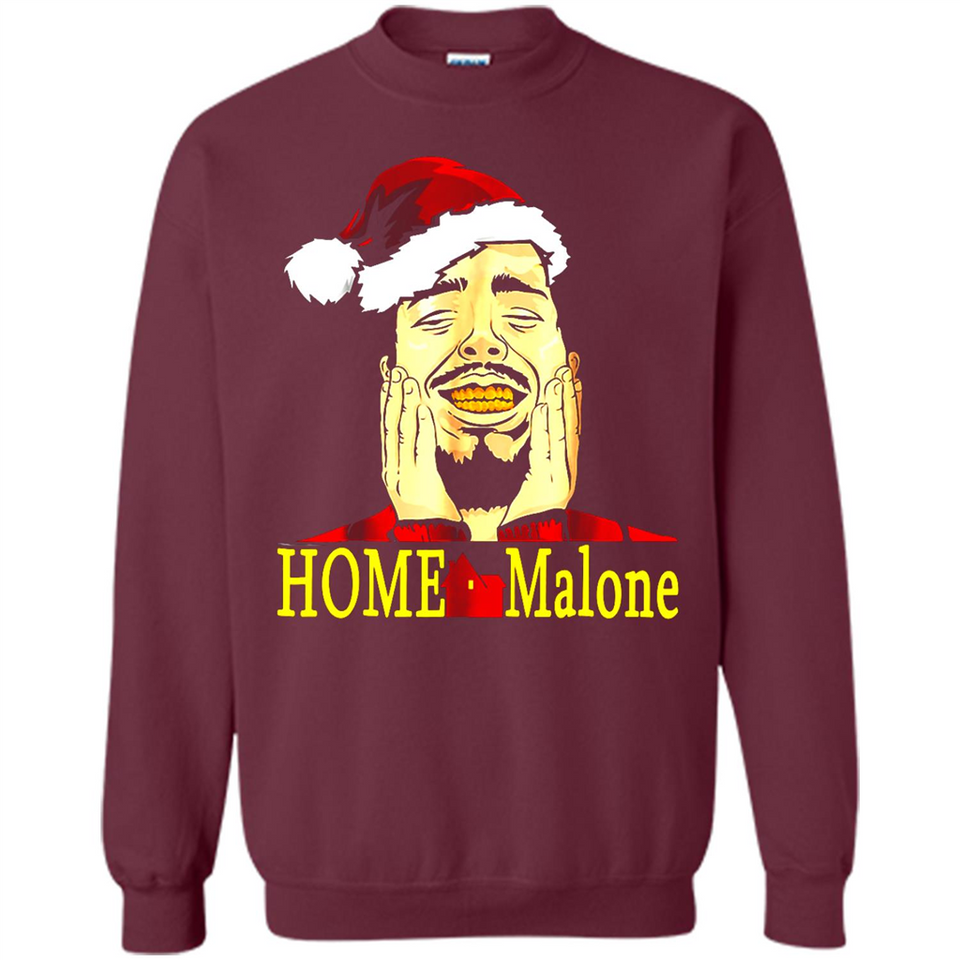 Home Malone Shirt Post Malone Christmas Sweatshirt - Sweatshirt
