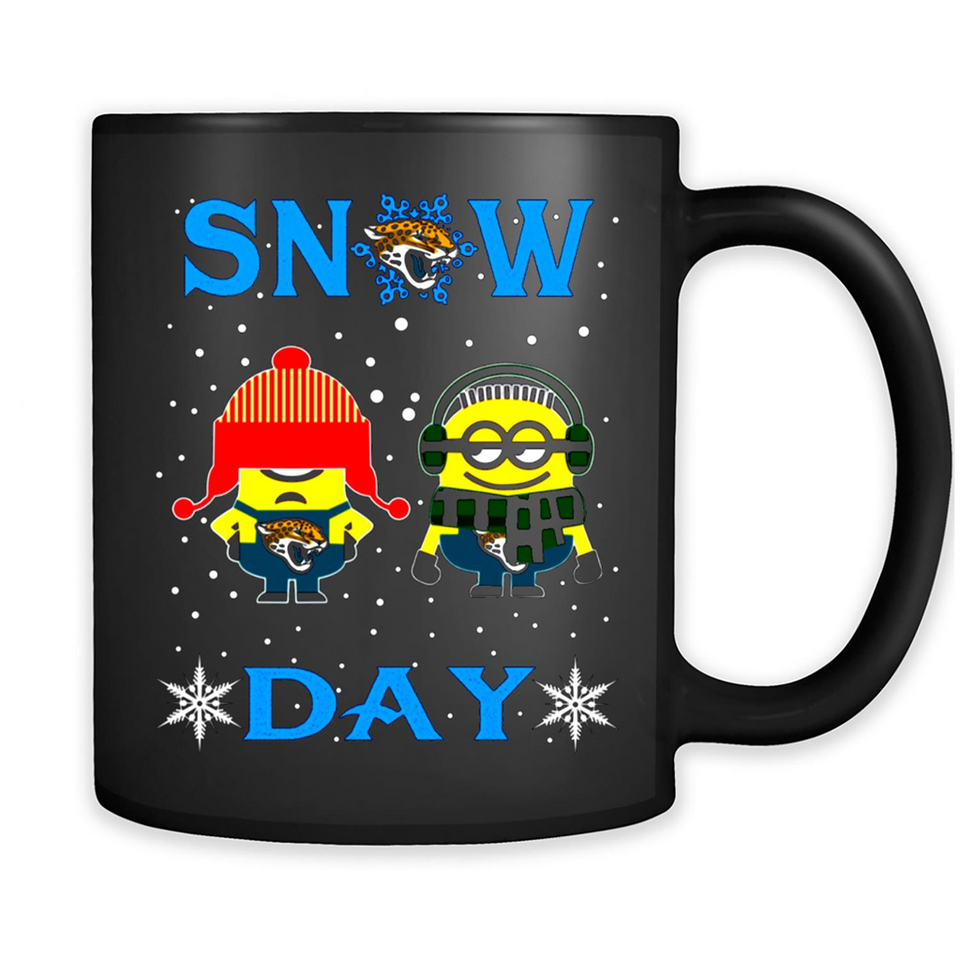 Snow Day Shirt For Jacksonville Jaguars Vs Minion Fans pingpong