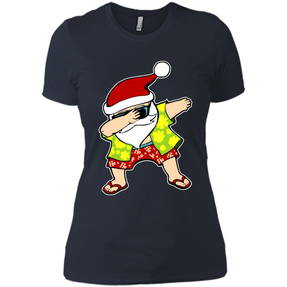 Dabbing Santa Christmas In July 1 - Ladies' Boyfriend T-Shirt