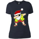 Dabbing Santa Christmas In July 1 - Ladies' Boyfriend T-Shirt