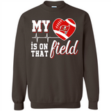 Tampa Bay Buccaneers Football My Heart is on that Field - Sweatshirt