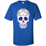 St. Louis Blues Hockey Sugar Skull Day of the Dead