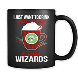 I Just Want To Drink Hot Chocolate & Watch Washington Wizards Ugly Christmas Sweater PINGPONG