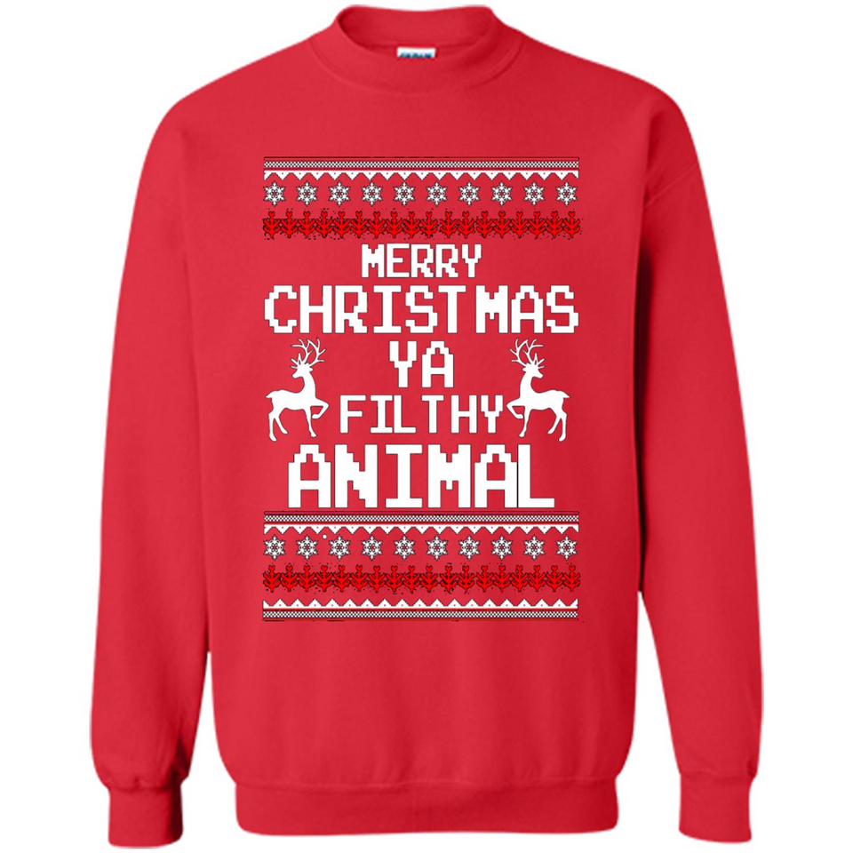 Merry Christmas ya filthy animal ulgy sweater PINGPONG