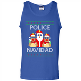 FUNNY POLICE NAVIDAD T-SHIRT Santa Christmas Party - Tank Top