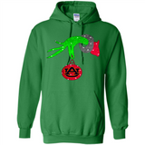 GRINCH HAND HOLDING AUBURN TIGERS GLITTER CHRISTMAS PINGPONG