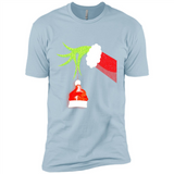 Funny Grinch Hand Holding Santa Hat Ornament Christmas PING PONG
