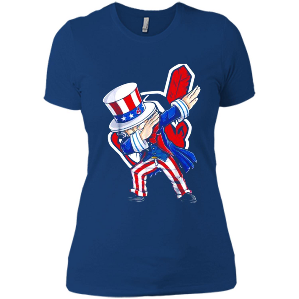MLB CLEVELAND INDIANS UNCLE SAM DABBING INDEPENDENCE DAY