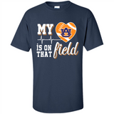 Auburn Tigers Football My Heart is on that Field - Shirt