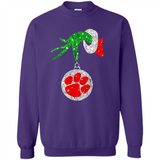 Amazing tee Clemson Tigers Glitter Grinch Monogram Ornament Christmas Gift - Sweatshirt