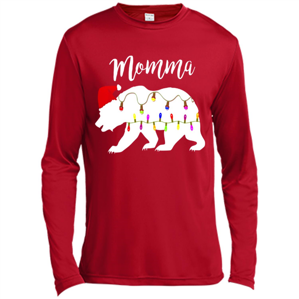 Womens Momma Bear - Canvas Long Sleeve T-Shirt