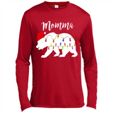 Womens Momma Bear - Canvas Long Sleeve T-Shirt