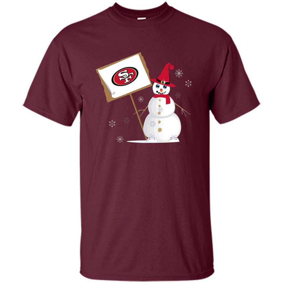 San Francisco 49ers Snowman Funny