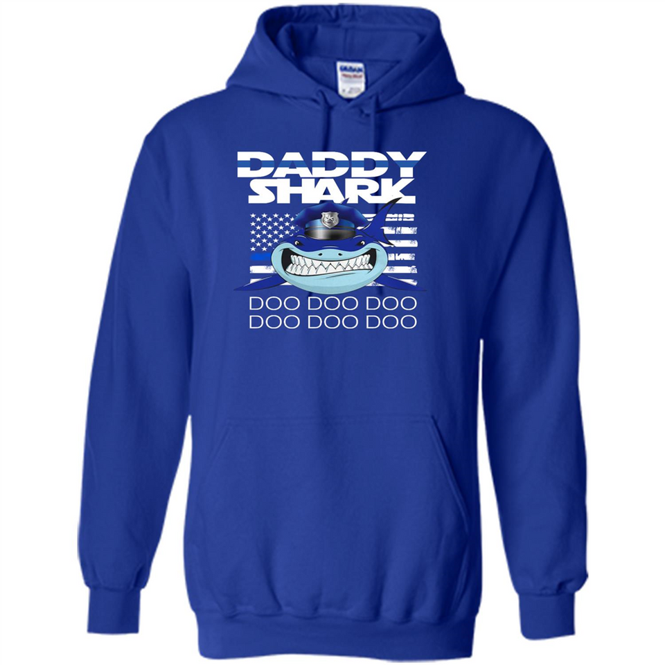 Police Daddy Shark Blue Line Tee