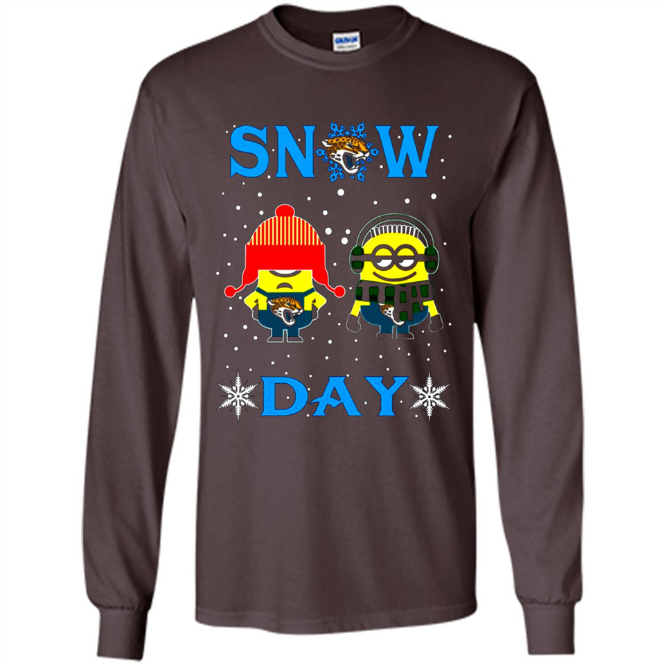 Snow Day Shirt For Jacksonville Jaguars Vs Minion Fans pingpong