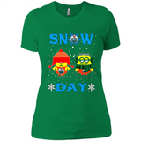 Snow Day Shirt For Edmonton Oilers Vs Minion Fans pingpong