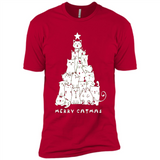 Merry Catmas - Merry Christmas Cat Lover Mug PINGPONG - Premium Short Sleeve T-Shirt